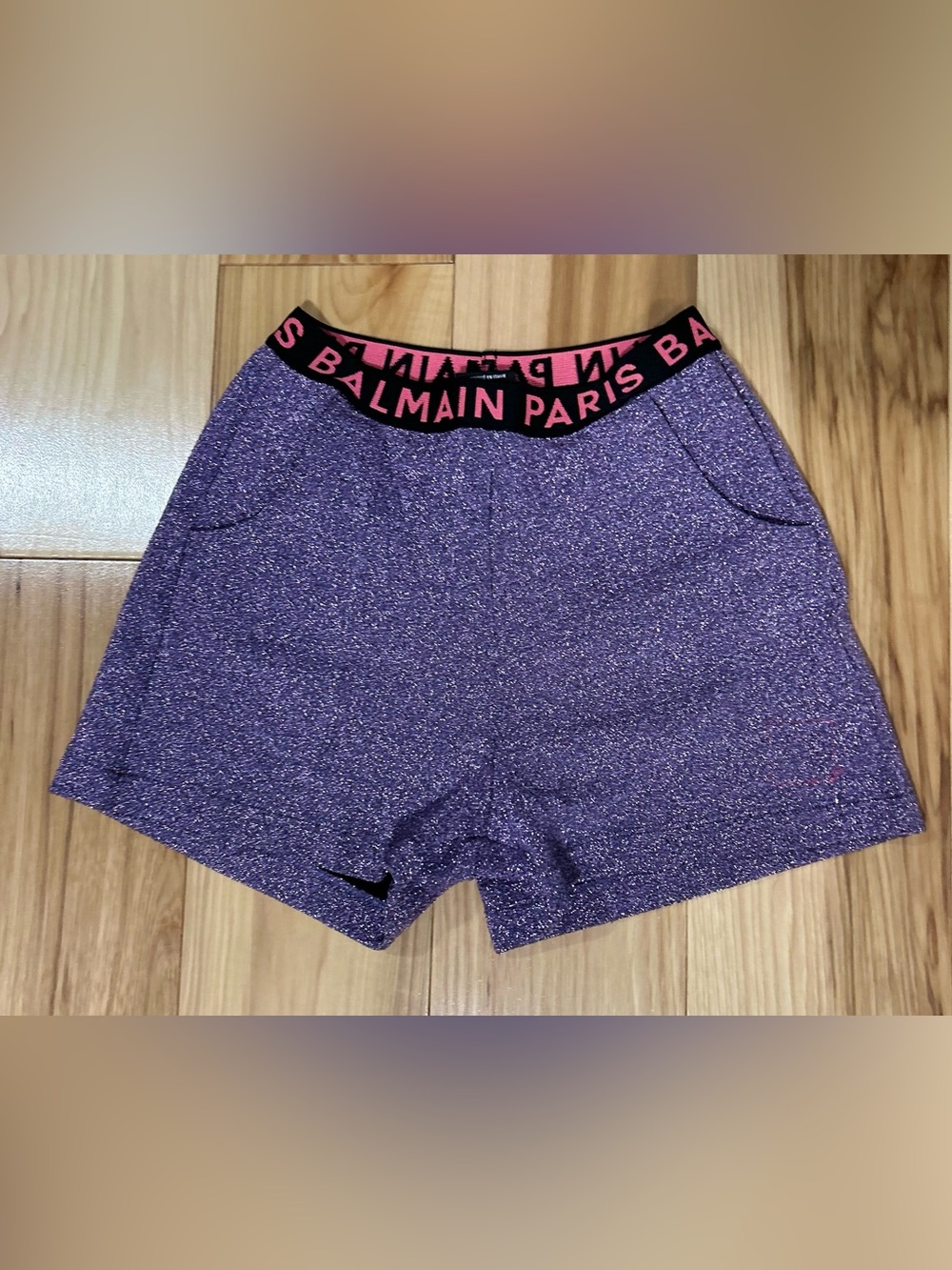 Balmain girls glitter shorts